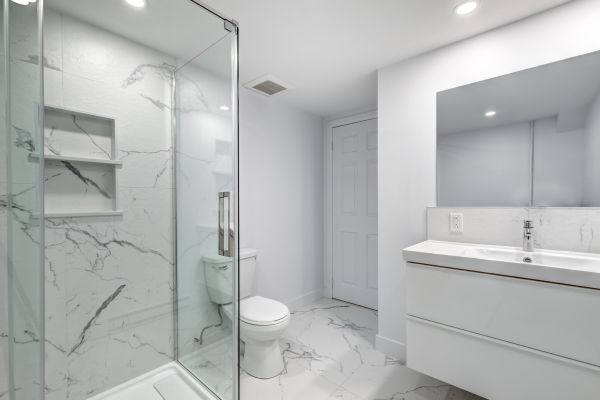 Basement Bathroom Construction in San Rafael